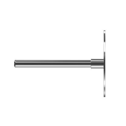 Tige et disque PODODISC Staleks Pro en inox, vue latérale.