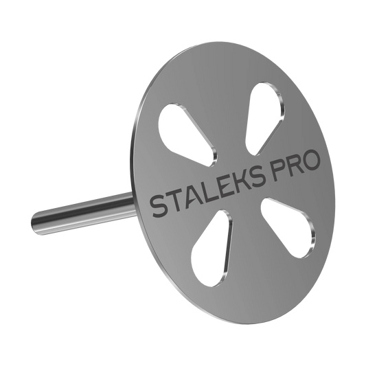 Disque PODODISC L 25 mm Staleks Pro en acier inoxydable, vue 3/4.
