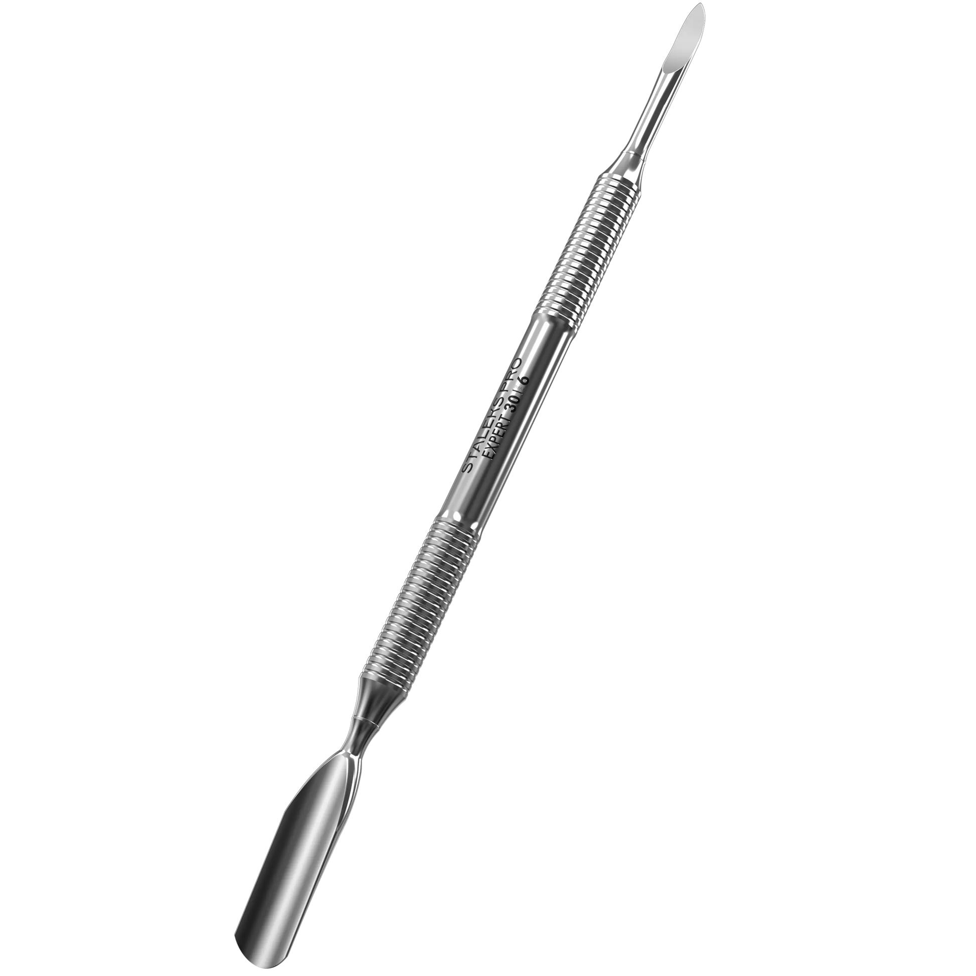 Pusher Staleks Pro Expert 30/6, vue 3/4 avec manche rainuré antidérapant.