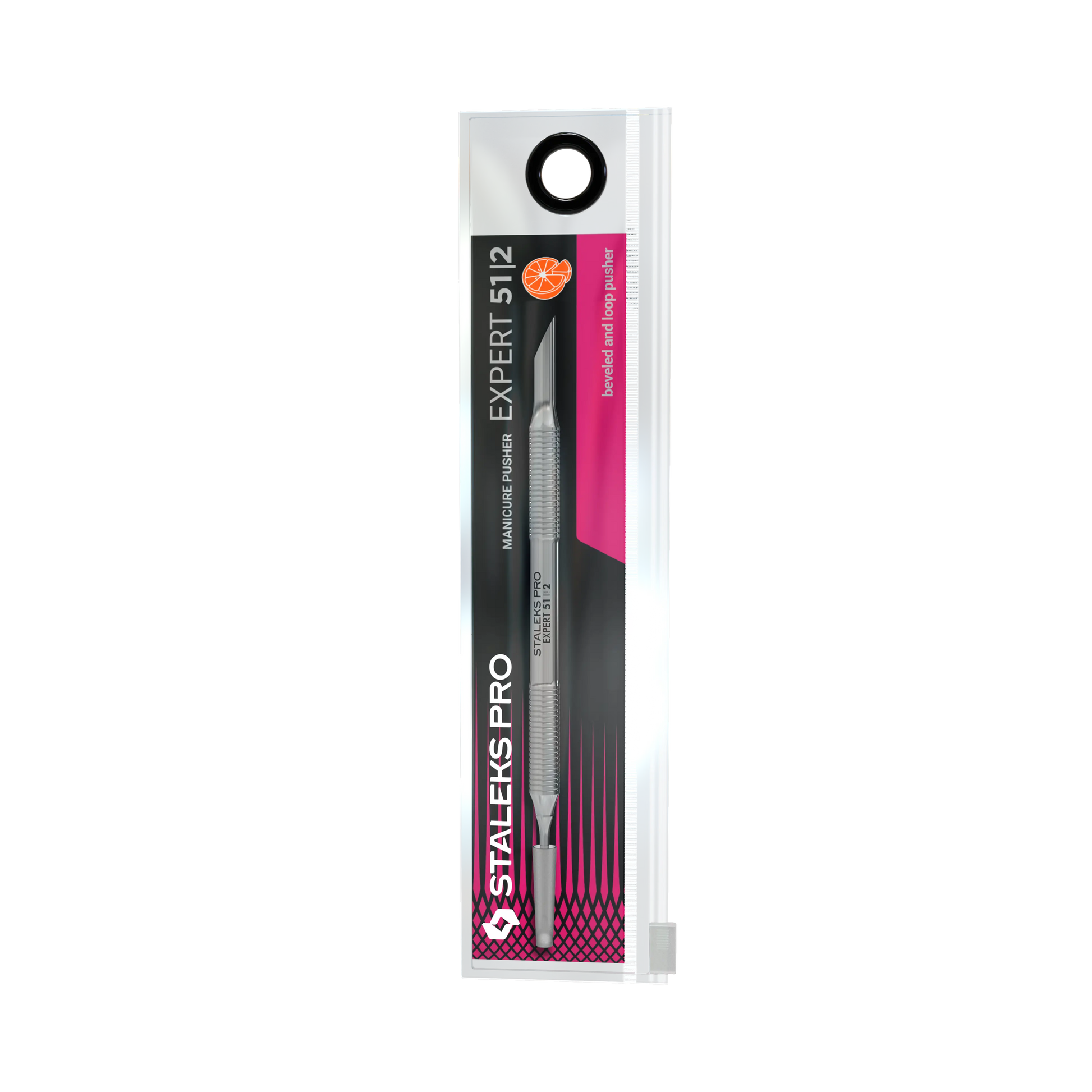 Pusher Staleks Pro Expert 51/2 présenté dans son emballage blister.