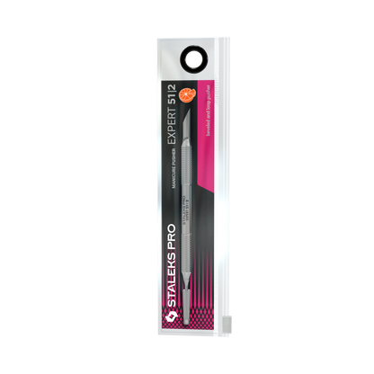 Pusher Staleks Pro Expert 51/2 présenté dans son emballage blister.