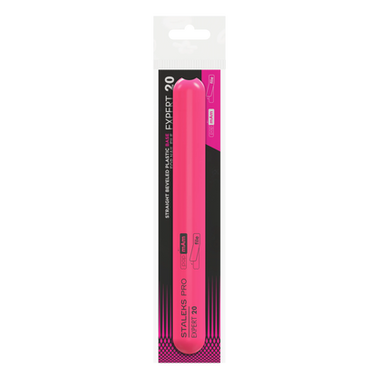Emballage Staleks Pro Expert 20 contenant la base plastique droite SPBE-20 rose.