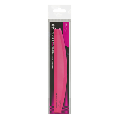 Base plastique demi-lune STALEKS EXPERT 40 SPBE-40 rose dans son emballage d’origine.