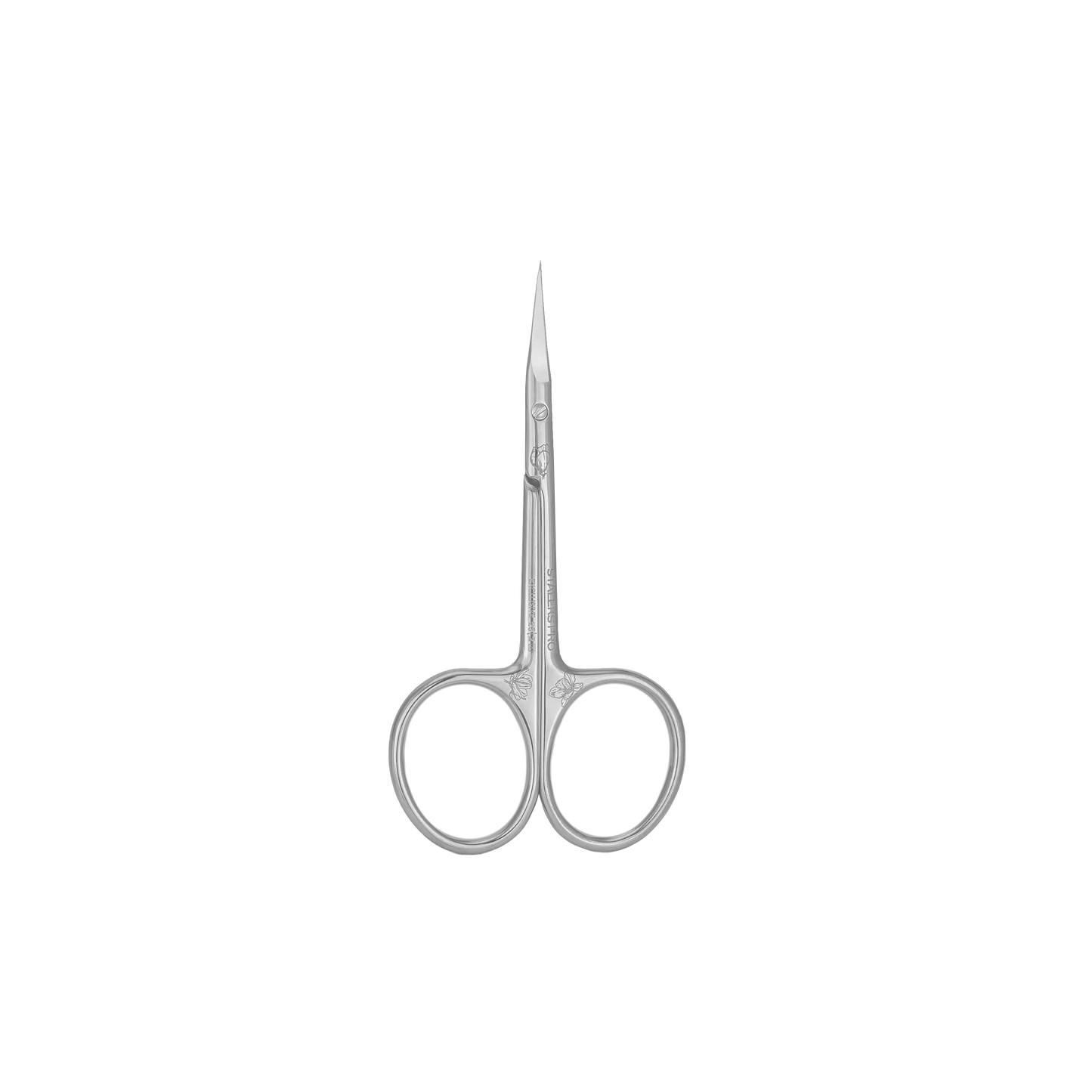 Ciseaux cuticules STALEKS PRO SX-23/2M, vue de face, pointes fines pour travail précis.