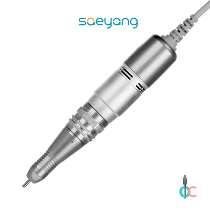 Pièce à main H200 métallique Saeyang seule avec câble, présentée en diagonale.
