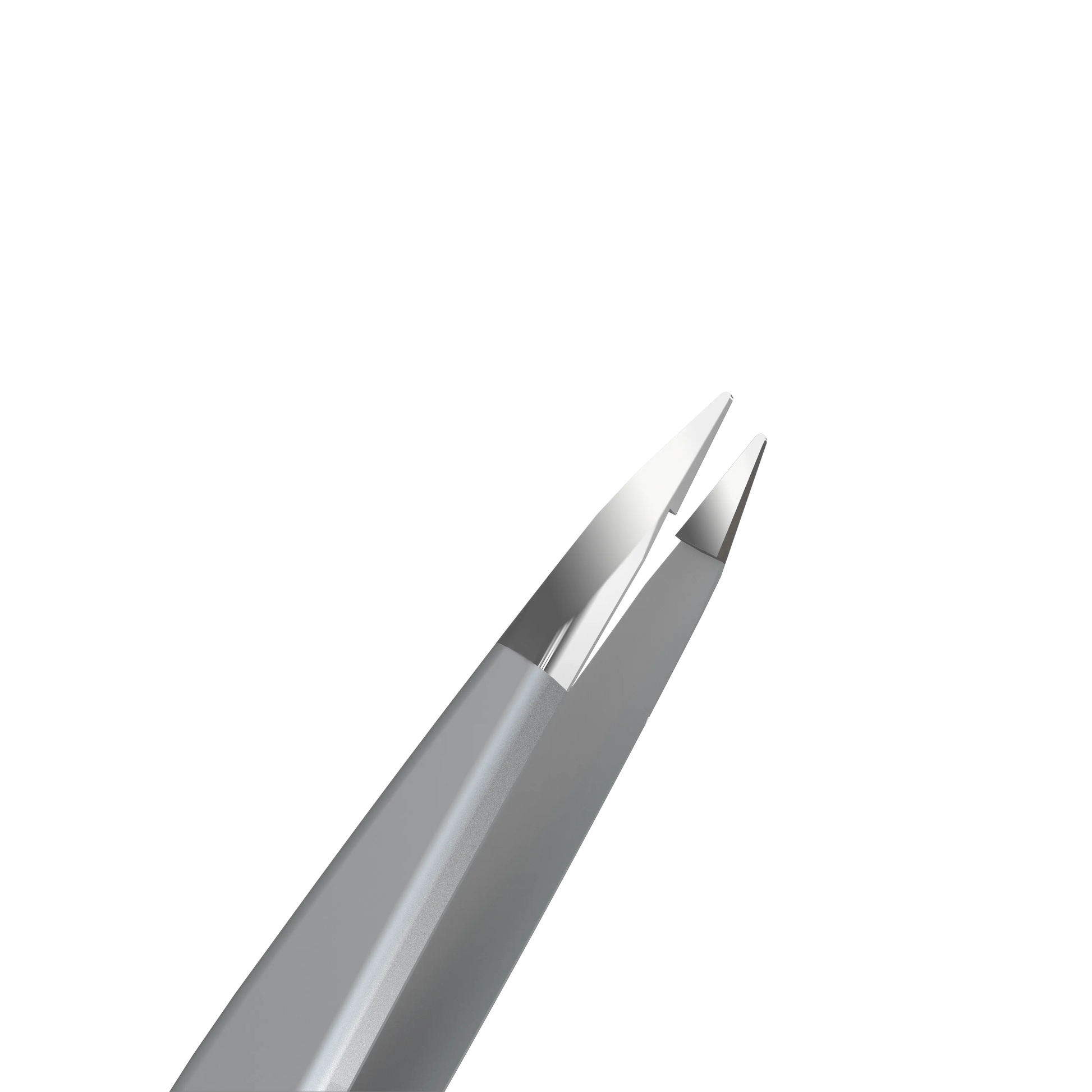 Détail rapproché des mors pointus pour attraper les poils très fins.