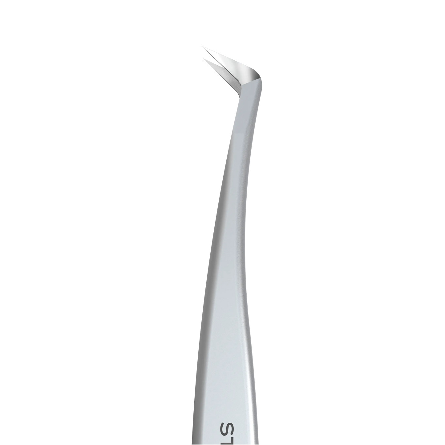 Zoom sur la pointe fine à 65° de la pince TE-40/12 pour la technique volume russe.