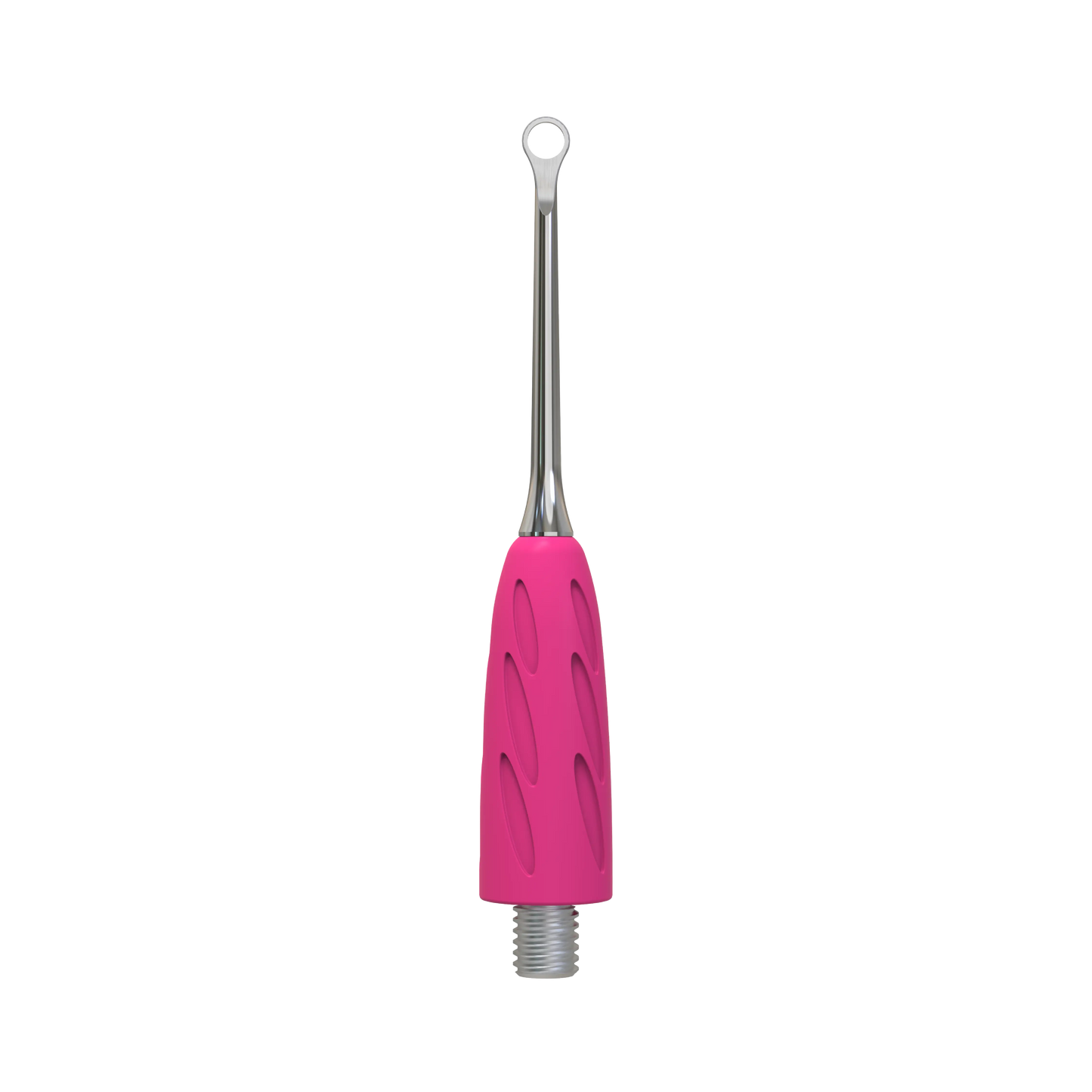 Embout pusher « anneau » WPPQ-11, vue de face rapprochée, forme circulaire pour nettoyer sous la cuticule.