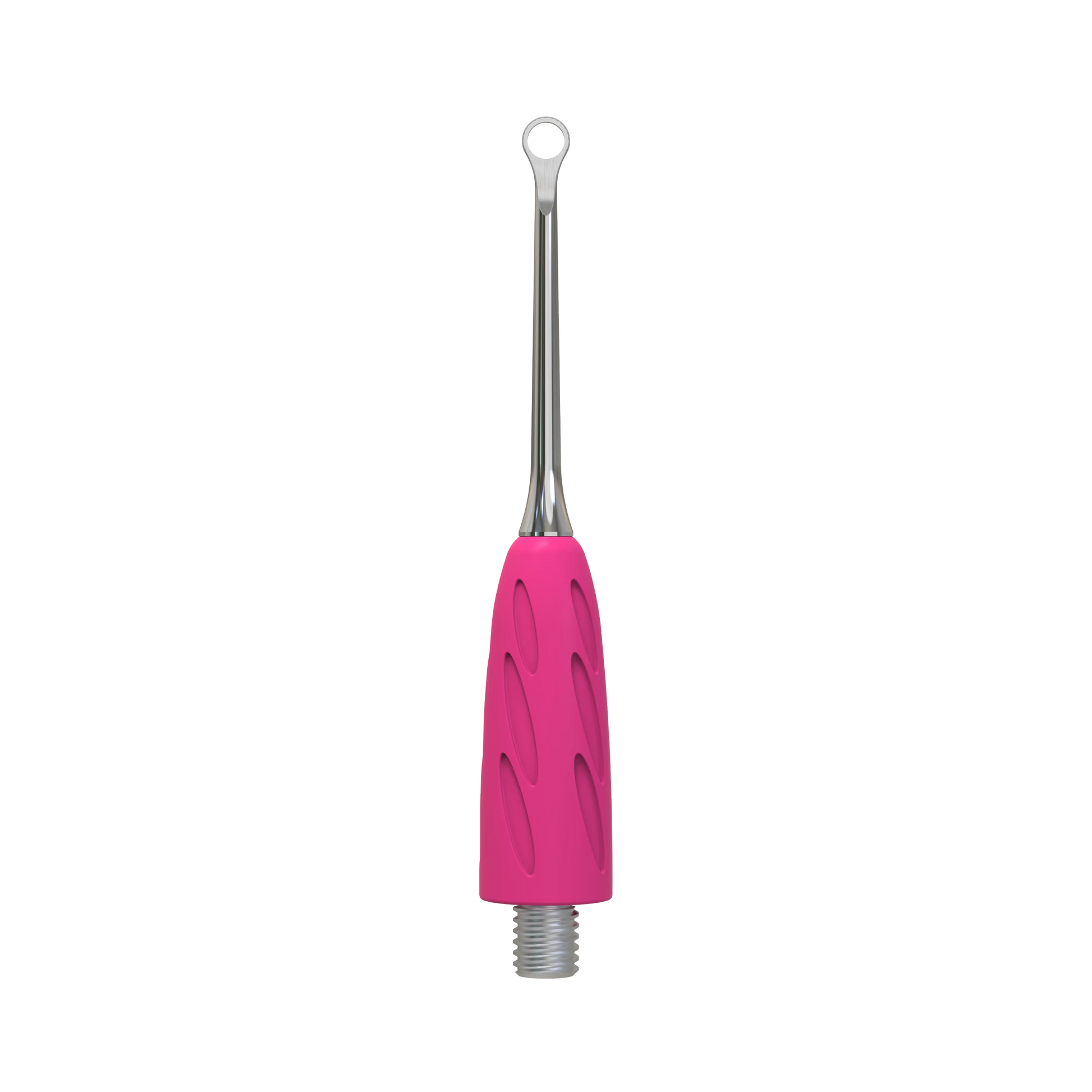 Embout pusher « anneau » WPPQ-11, vue de face rapprochée, forme circulaire pour nettoyer sous la cuticule.