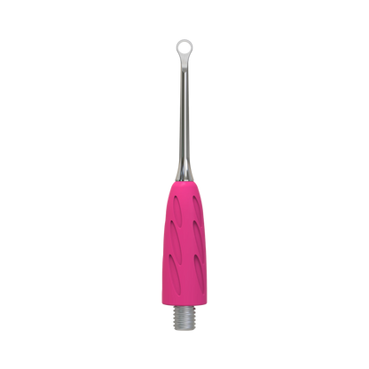 Embout pusher « anneau » WPPQ-11, vue de face rapprochée, forme circulaire pour nettoyer sous la cuticule.