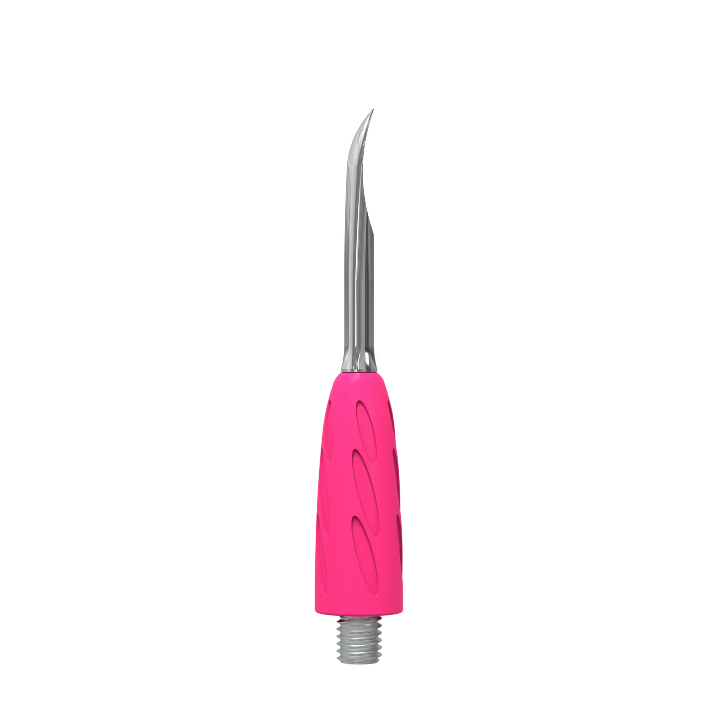Embout « nail cleaner » UNIQ Combo WPPQ-19, vue de profil : pointe étroite légèrement incurvée pour nettoyer replis et dessous d’ongle.
