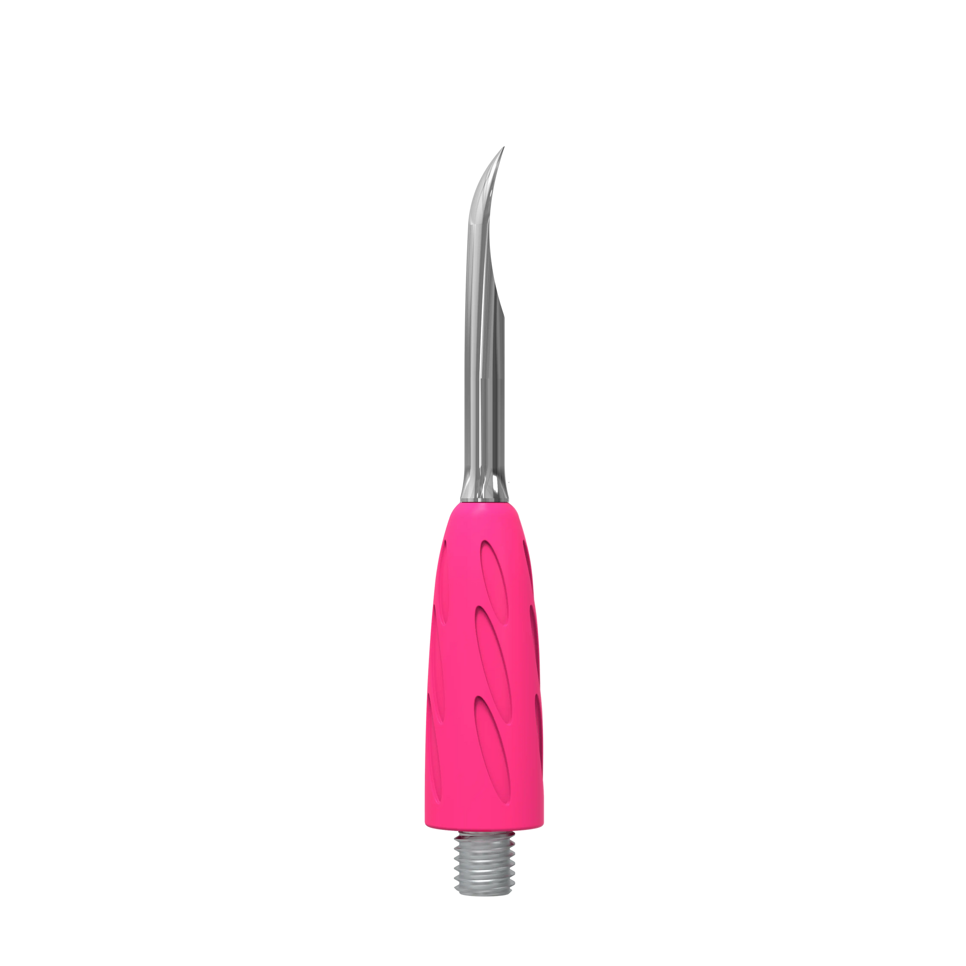 Embout « nail cleaner » UNIQ Combo WPPQ-19, vue de profil : pointe étroite légèrement incurvée pour nettoyer replis et dessous d’ongle.