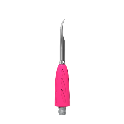 Embout « nail cleaner » UNIQ Combo WPPQ-19, vue de profil : pointe étroite légèrement incurvée pour nettoyer replis et dessous d’ongle.