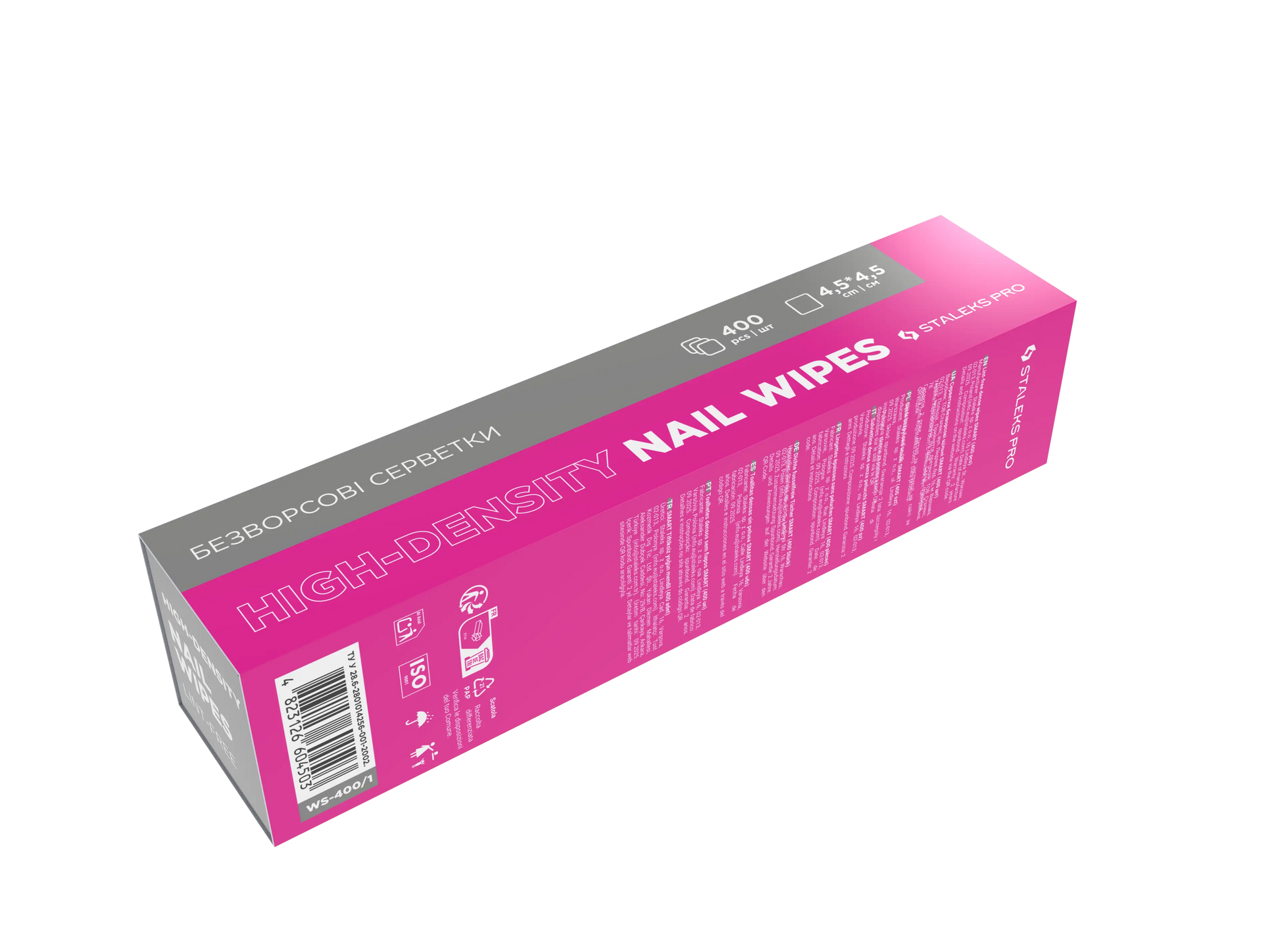 Emballage des lingettes non pelucheuses Staleks SMART, lot de 400 pièces