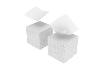 Piles de carrés de cotons non pelucheux WS-400 blancs, format 4,5×4,5 cm, gamme Smart