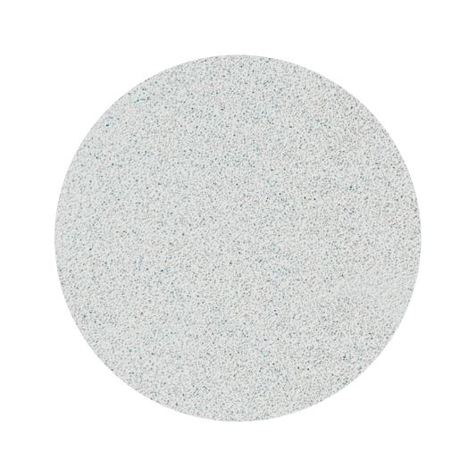 Recharge abrasive PODODISC L 25 mm grain 180, texture blanche Expert White, vue de face.