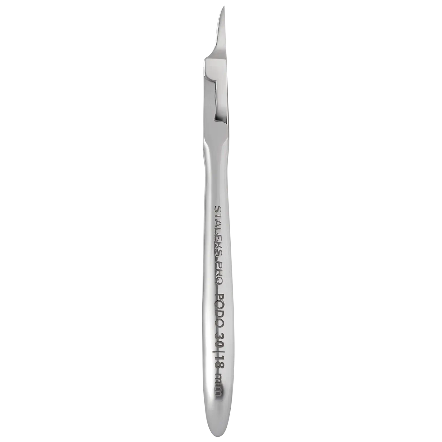 Profil de la pince pour ongle incarné Staleks PODO 30 avec marquage 18 mm