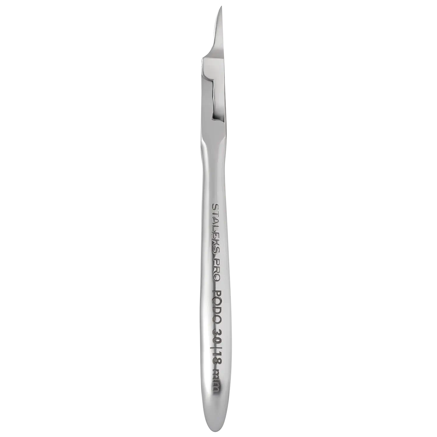 Profil de la pince pour ongle incarné Staleks PODO 30 avec marquage 18 mm
